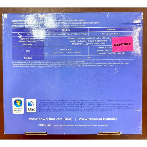 Canon Power Shot SX120 IS Digital Camera, 12.1 MP, 10X Optical Zoom NEW IN BOX - Picture 6 of 8